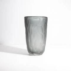 Hand Blown Murano Moon Vase in Grey Large - 3851743
