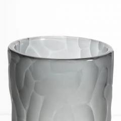 Hand Blown Murano Moon Vase in Grey Large - 3851745