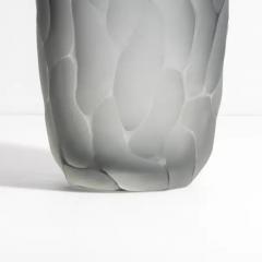 Hand Blown Murano Moon Vase in Grey Large - 3851792