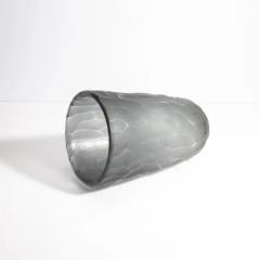 Hand Blown Murano Moon Vase in Grey Large - 3851802