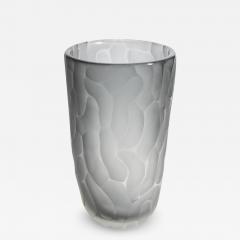 Hand Blown Murano Moon Vase in Grey Large - 3868646