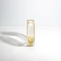 Hand Blown Murano Olivia Vase in Crystal with 24 Karat Gold Flecks - 3851990