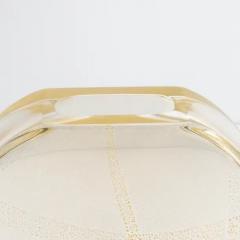 Hand Blown Murano Olivia Vase in Crystal with 24 Karat Gold Flecks - 3851995