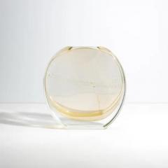 Hand Blown Murano Olivia Vase in Crystal with 24 Karat Gold Flecks - 3851997