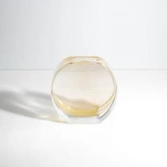 Hand Blown Murano Olivia Vase in Crystal with 24 Karat Gold Flecks - 3851998