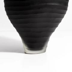 Hand Blown Murano Pedrera Vase in Black - 3851780