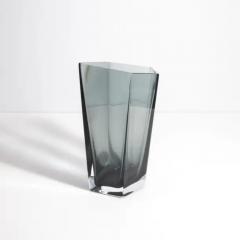 Hand Blown Murano Penta Vase in Grey Large - 3853666