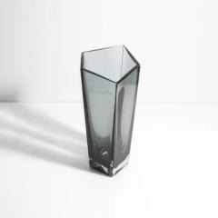 Hand Blown Murano Penta Vase in Grey Large - 3853669
