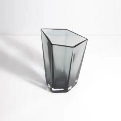 Hand Blown Murano Penta Vase in Grey Large - 3853671