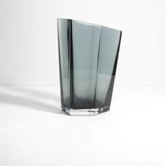 Hand Blown Murano Penta Vase in Grey Large - 3853678
