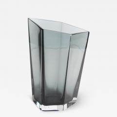 Hand Blown Murano Penta Vase in Grey Large - 3878625