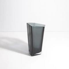 Hand Blown Murano Penta Vase in Grey Medium - 3852568