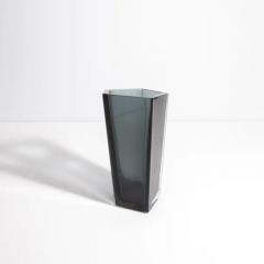 Hand Blown Murano Penta Vase in Grey Medium - 3852570