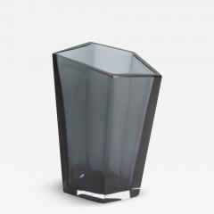 Hand Blown Murano Penta Vase in Grey Medium - 3878622