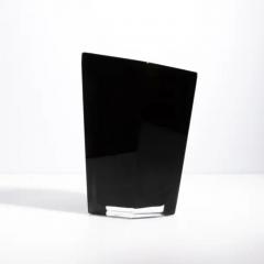 Hand Blown Murano Penta Vase in Onyx Black - 3854054