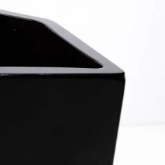 Hand Blown Murano Penta Vase in Onyx Black - 3854055