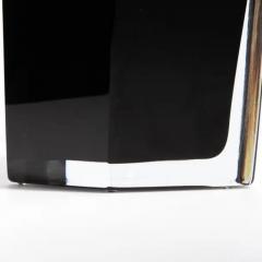 Hand Blown Murano Penta Vase in Onyx Black - 3854059