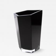 Hand Blown Murano Penta Vase in Onyx Black - 3878663