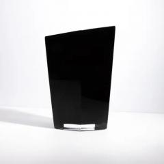 Hand Blown Murano Penta Vase in Onyx Black - 3854165