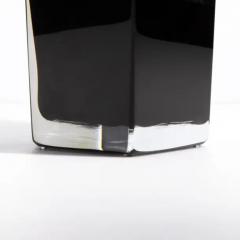 Hand Blown Murano Penta Vase in Onyx Black - 3854172