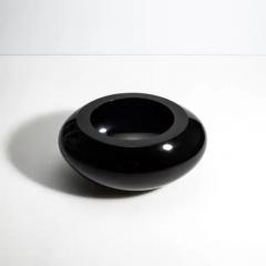 Hand Blown Murano Poker Bowl in Onyx Black - 3851912