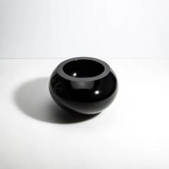 Hand Blown Murano Poker Bowl in Onyx Black - 3851914