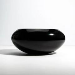Hand Blown Murano Poker Bowl in Onyx Black - 3851915