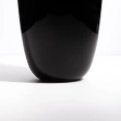 Hand Blown Murano Poker Vase in Onyx Black - 3851803