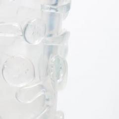 Hand Blown Murano Studded Vase Frosted - 3852220