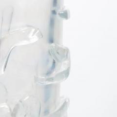 Hand Blown Murano Studded Vase Frosted - 3852221
