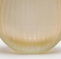 Hand Blown Murano Supreme Vase in Clear with 24 karat Gold Flecks Large - 4210850