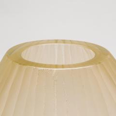 Hand Blown Murano Supreme Vase in Clear with 24 karat Gold Flecks Large - 4210851