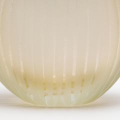 Hand Blown Murano Supreme Vase in Clear with 24 karat Gold Flecks Medium - 4214569