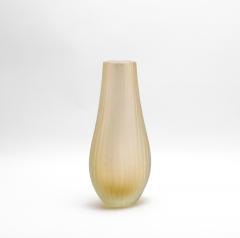 Hand Blown Murano Supreme Vase in Clear with 24 karat Gold Flecks Tall - 4214606