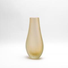 Hand Blown Murano Supreme Vase in Clear with 24 karat Gold Flecks Tall - 4214610