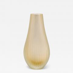 Hand Blown Murano Supreme Vase in Clear with 24 karat Gold Flecks Tall - 4217447