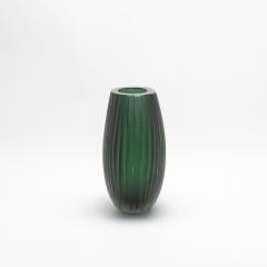 Hand Blown Murano Supreme Vase in Emerald Green Large - 4214584