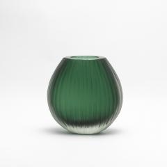 Hand Blown Murano Supreme Vase in Emerald Green Large - 4214586