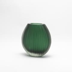 Hand Blown Murano Supreme Vase in Emerald Green Large - 4214589