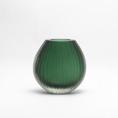Hand Blown Murano Supreme Vase in Emerald Green Large - 4214590