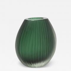 Hand Blown Murano Supreme Vase in Emerald Green Large - 4217445