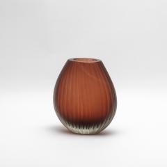 Hand Blown Murano Supreme Vase in Light Amaretto Medium - 4210867