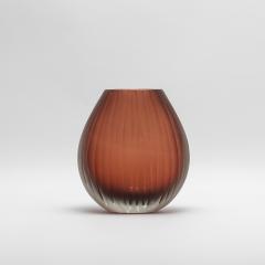 Hand Blown Murano Supreme Vase in Light Amaretto Medium - 4210869