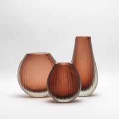 Hand Blown Murano Supreme Vase in Light Amaretto Medium - 4210872
