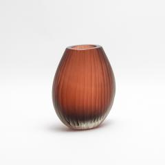Hand Blown Murano Supreme Vase in Light Amaretto Medium - 4210873