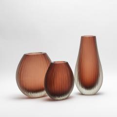 Hand Blown Murano Supreme Vase in Light Amaretto Medium - 4210874