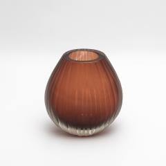 Hand Blown Murano Supreme Vase in Light Amaretto Medium - 4210877