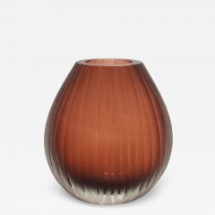 Hand Blown Murano Supreme Vase in Light Amaretto Medium - 4211664