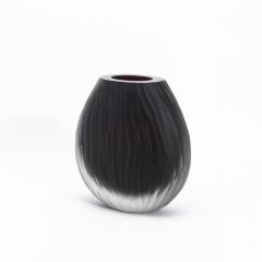 Hand Blown Murano Supreme Vase in Onyx Black Large - 4235028