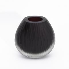 Hand Blown Murano Supreme Vase in Onyx Black Large - 4235029
